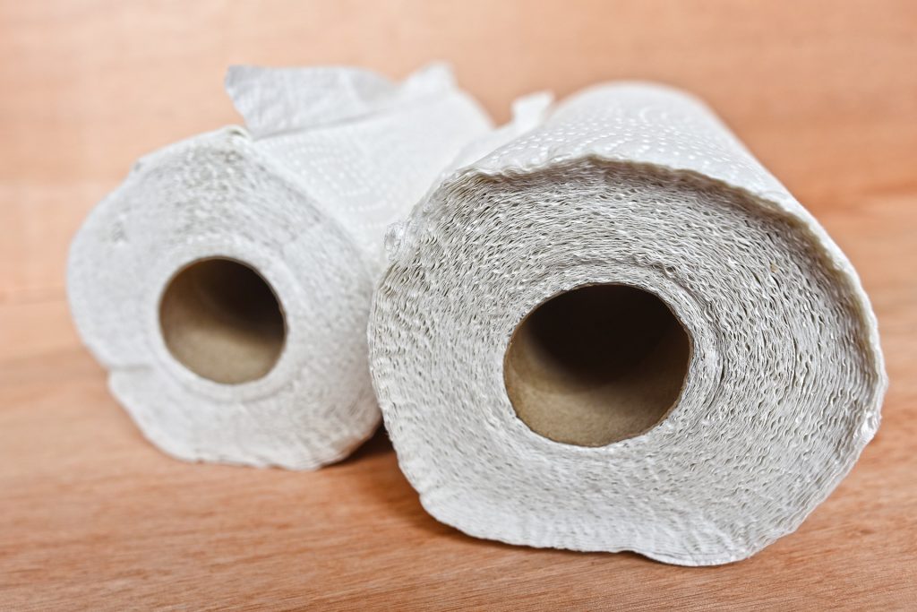 Two rolls of kitchen roll