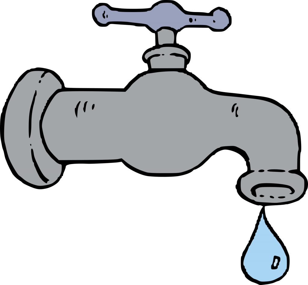 Cartoon dripping tap